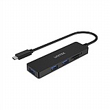 uHUB Q4 מפצל 3 USB פורט וקורא כרטיסים H1108B UNITEK uHUB Q4 מפצל 3 USB פורט וקורא כרטיסים H1108B UNITEK