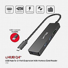 uHUB Q4 ���� 3 USB ���� ����� ������� H1108B UNITEK