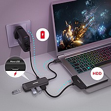 ����  uHUB Q4 4 Ports Powered USB 3.0  �� ��� ���� (1.5 �) H1111E