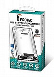 Protec DM161 מארז חיצוני לדיסק קשיח SSD TYPE C 3.1 Protec DM161 מארז חיצוני לדיסק קשיח SSD TYPE C 3.1