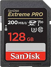 ����� ������ S.D EX PRO 4K 200S V30  SANDISK ���� GB128