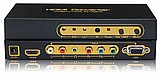ממיר VGA / COMPONENT VIDEO + אודיו ל-HDMI ממיר VGA / COMPONENT VIDEO + אודיו ל-HDMI