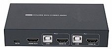  KVM �-2 ������ ����� ����� ��� HDMI 4K + USB2.0 + ��� + ����� �-2 ������ USB ������ KVM0502