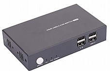  KVM �-2 ������ ����� ����� ��� HDMI 4K + USB2.0 + ��� + ����� �-2 ������ USB ������ KVM0502