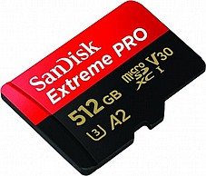 ����� ������ ���� 512GB  EXTREME PRO MICRO SD 4K 200S SANDISK