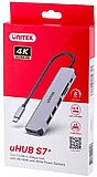 H1118A - מולטיפורט 7 ב-1 בחיבור USB-C עם תצוגה וטעינה H1118A - מולטיפורט 7 ב-1 בחיבור USB-C עם תצוגה וטעינה