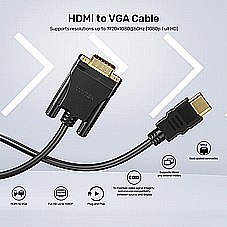 V1185A01 - ��� HDMI �-VGA ����� 2 ���