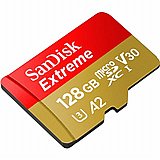 כרטיס זיכרון SanDisk® Extreme microSD card 128GB כרטיס זיכרון SanDisk® Extreme microSD card 128GB