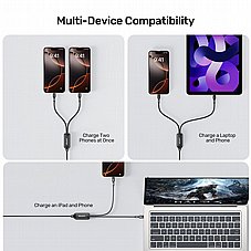 C14146ABK - ��� USB-C �- X2 ���� USB-C PD100W