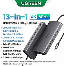 ���� ����� UGREEN REVODOK PRO 313 13 IN 1 100W PD