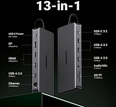 ���� ����� UGREEN REVODOK PRO 313 13 IN 1 100W PD
