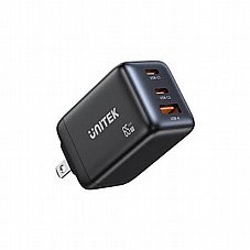���� ��� ����  UNITEK Zeno 65W 3-Port GaN Wall Charger.