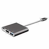 PROTEC DM117   USB C  ��������� USB C  - 1 TO 3  
