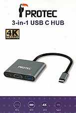 PROTEC DM117   USB C  ��������� USB C  - 1 TO 3  