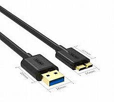 USB3.0 USB-A (M) to Micro-B (M) Cable 1.5M