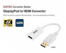 (DisplayPort to HDMI Converter (Support 4K