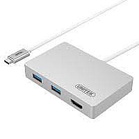 USB 3.1 Type-C Hub with Power Delivery (HDMI + 2-Port USB Type-A + 1-Port USB Type-C)